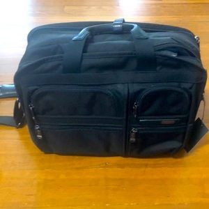 NEVER USED! Tumi Three Way Brief (12” x 16.5” x 6”)